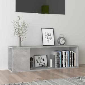 TV Cabinet Concrete Grey 100x24x32 cm Engineered Wood