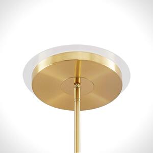 Lindby Sumani LED floor lamp, round, brass