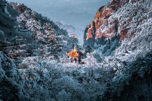 Photography Gorgeous pagoda at Huangshan Mountain, Anhui, Jackyenjoyphotography