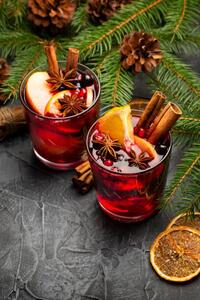 Photography Two Glasses of Christmas Mulled Red, bergserg