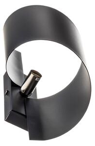 Spiner wall light in the shape of a spiral, black