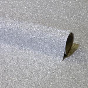 Fablon Silver Sparkle Sticky Back Plastic Fablon Silver Sparkle