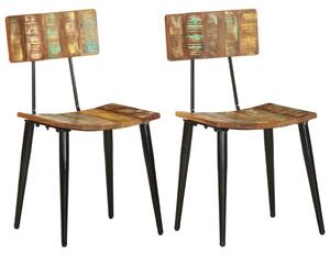 Dining Chairs 2 pcs Solid Reclaimed Wood