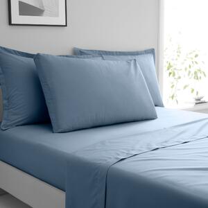 Pure Cotton Box Pillowcase Blue