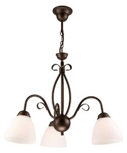 Adoro hanging light, 3-bulb, brown