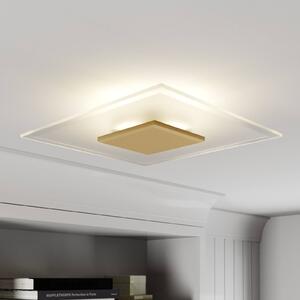 Rothfels Lole LED ceiling lamp, 39 cm, brass