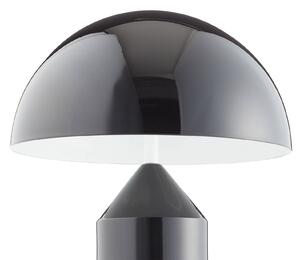 Oluce Atollo table lamp, aluminium, Ø 25 cm, black