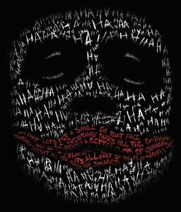 Art Poster The Dark Knight Trilogy - Ha Ha Ha, (26.7 x 40 cm)