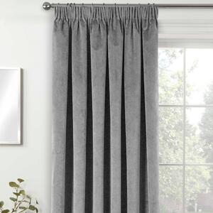 Oxford 66x84 Thermal Blackout Pencil Pleat Door Curtain Grey