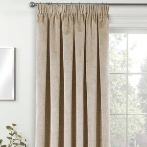 Oxford 66x84 Ready Made Pencil Pleat Thermal Blackout Door Curtain Cream