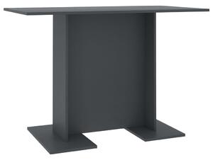 Dining Table Grey 110x60x75 cm Engineered Wood