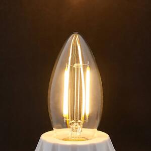 E14 LED filament candle bulb 2 W, clear, 2,700 K