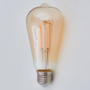 E27 rustic LED bulb 6 W 500 lm, amber 1,800 K