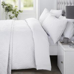 Serene Gianna Duvet Cover Bedding Set White
