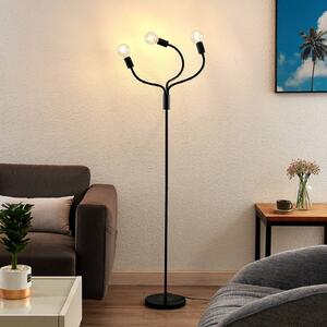 Lindby Aurina floor lamp, three-bulb