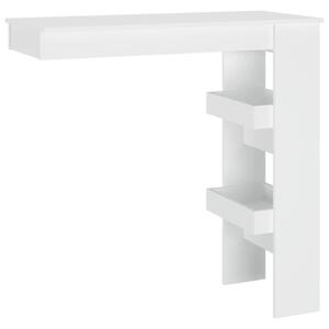 Wall Bar Table White 102x45x103.5 cm Engineered Wood