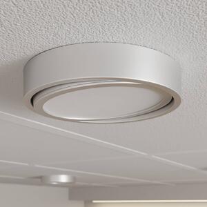 Prios Uvan LED ceiling lamp tiltable round, chrome