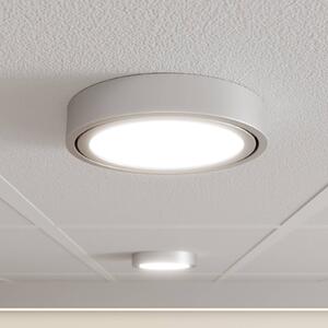 Prios Uvan LED ceiling lamp tiltable round, chrome