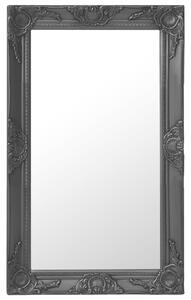 Wall Mirror Baroque Style 50x80 cm Black