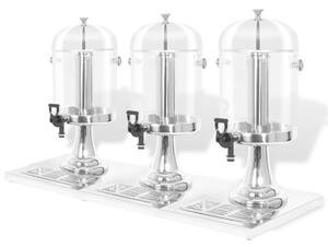 Triple Juice Dispenser Stainless Steel 3 x 8 L