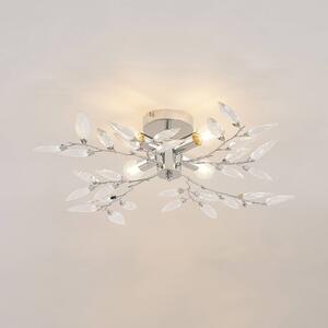 Lindby Nursah ceiling light, four-bulb, clear