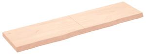 Wall Shelf 160x40x(2-6) cm Untreated Solid Wood Oak