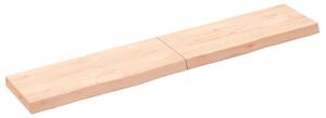 Wall Shelf 160x30x(2-6) cm Untreated Solid Wood Oak