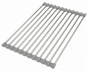 Roll-up dish drying rack for sink REA P12298A Grey
