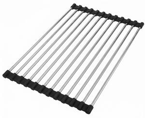 Roll-up dish drying rack for sink REA P12298 Black