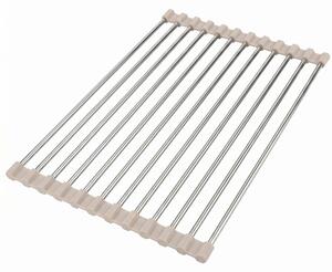 Roll-up dish drying rack for sink REA P12298B Beige