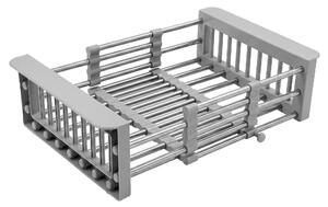 Telescopic sink dish drying rack REA P14487A Grey