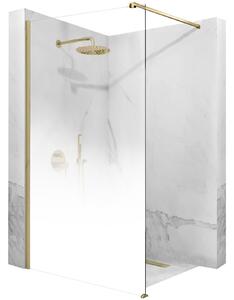 Shower screen Rea Aero Ombre Gold Brush/White 110