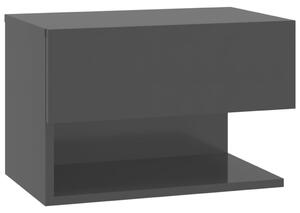 Wall-mounted Bedside Cabinet Black