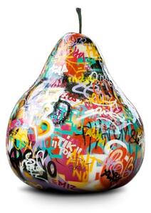 Pear Graffiti, Fruits & Sculptures, 38cm x 38cm - Andrew Martin