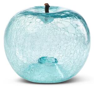 Apple Aquamarine Crackled, Apple Sculpture, 20cm x 16cm - Andrew Martin