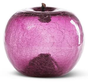 Apple Amethyst Crackled, Apple Sculpture, 20cm x 16cm - Andrew Martin