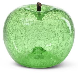 Apple Emerald Crackled, Apple Sculpture, 20cm x 16cm - Andrew Martin