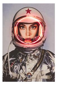 Neon - Space Girl In Silver Only 100X150, 100cm x 150cm - Andrew Martin