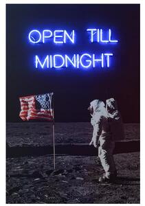 Neon - Moon Landing 100X150, 100cm x 150cm - Andrew Martin