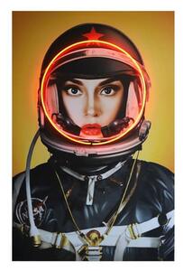 Neon - Space Girl Black Only 80X120, Neon Artwork, 80cm x 120cm - Andrew Martin