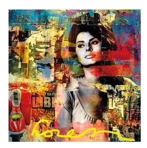 Sophia Loren, 100cm x 100cm - Andrew Martin