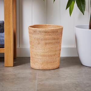 Rattan Round Bin Natural