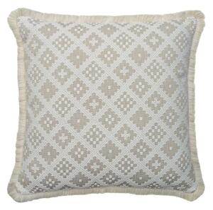 Erba Outdoor Ivory, Hollowfibre, Cushion, 55cm x 55cm - Andrew Martin Weave