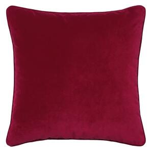 Firepit Crimson, Hollowfibre, Cushion - Andrew Martin Eco-conscious & Velvet Plain