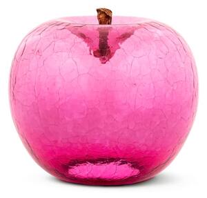 Apple Ruby Crackled, Apple Sculpture, 20cm x 16cm - Andrew Martin