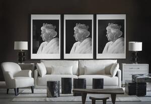 HM Queen Elizabeth II in profile, Photographic Artwork, Black & White Andrew Martin