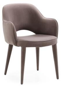 Xanthe Dining Chair, Dining Chair, Bronze/Brown/Grey - Andrew Martin Velvet