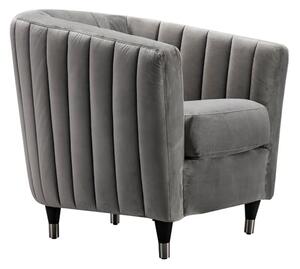 Kingsley Chair, Chair, Grey - Andrew Martin Velvet