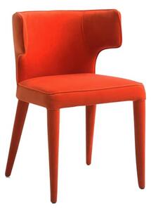 Juno Dining Chair Orange, Chair, Orange - Andrew Martin Velvet