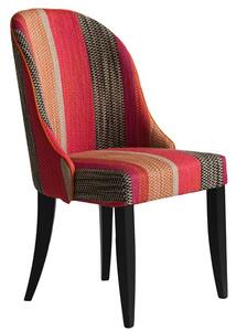 Aldwick Dining Chair Llama Orange, Dining chair, Black/Multicoloured/Orange - Andrew Martin Linen